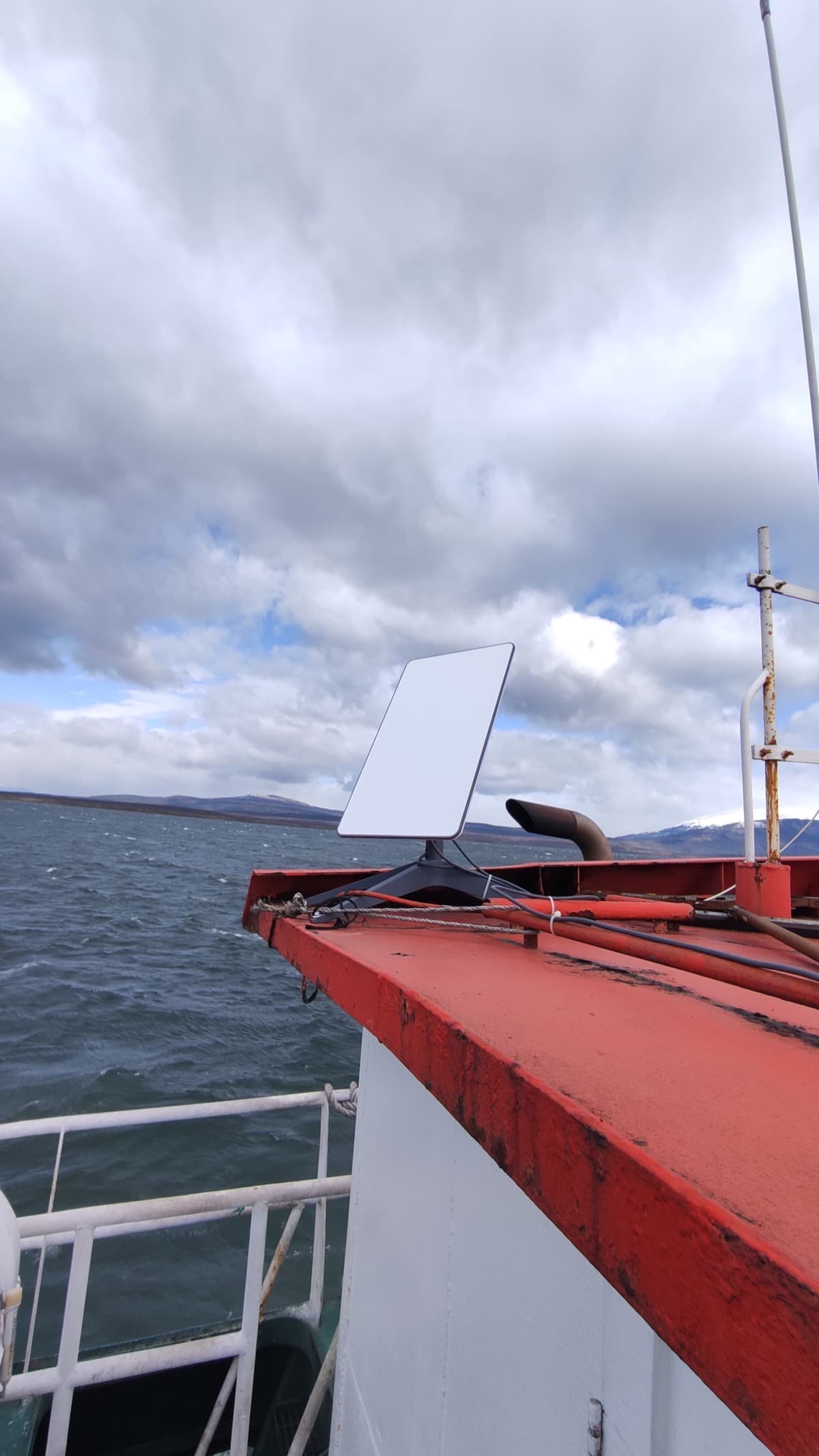 Starlink installation on vessel